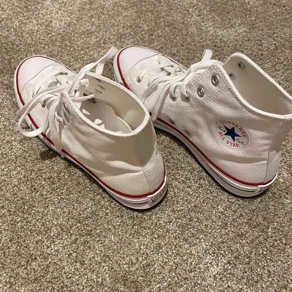 Kids platform Converse All Stars. White. Size 6. - Picture 5 of 9